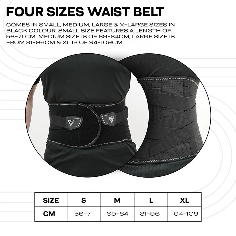 RDX SPORTS RDX PB Adjustable Waist Support Belt Lumber Padded For Lower Back Pain 6 RDX SPORTS RDX PB Adjustable Waist Support Belt Lumber Padded For Lower Back Pain - Image 6