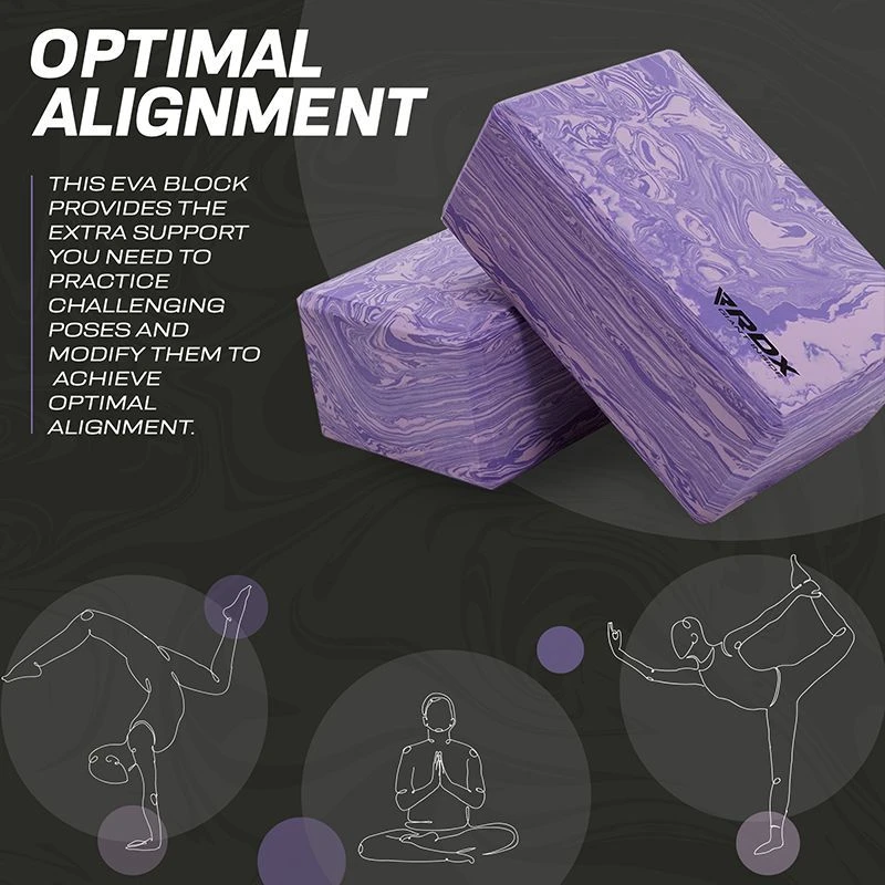 RDX SPORTS RDX PG EVA Foam High Density Non-Slips Yoga Block 6 RDX SPORTS RDX PG EVA Foam High Density Non-Slips Yoga Block - Image 6