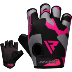 RDX SPORTS RDX F6 Half Finger Ladies Weightlifting Fitness Gym Gloves -Rdxsports Shop pink f6 fitness glovess 3