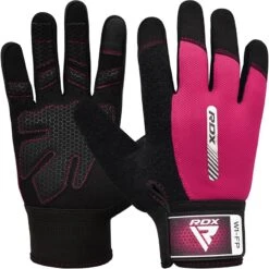 RDX SPORTS RDX W1 Full Finger Gym Gloves 14 RDX SPORTS RDX W1 Full Finger Gym Gloves -Rdxsports Shop pink w1 full gym glove 1 1