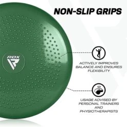 RDX SPORTS RDX PM Stability Cushion Seat Wobble Balance Disc With Air Pump -Rdxsports Shop pm core stability balance disc green 3