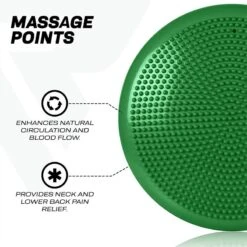 RDX SPORTS RDX PM Stability Cushion Seat Wobble Balance Disc With Air Pump -Rdxsports Shop pm core stability balance disc green 4