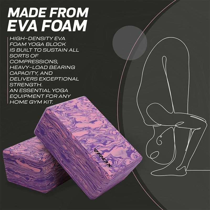 RDX SPORTS RDX PP EVA Foam High Density Non-Slips Yoga Block 3 RDX SPORTS RDX PP EVA Foam High Density Non-Slips Yoga Block - Image 3