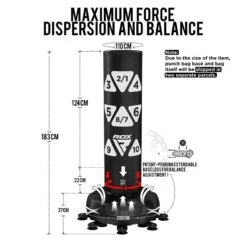 RDX SPORTS RDX FREE-STANDING ADULT PUNCH BAG TARGET MEDIUM BAG 5FT -Rdxsports Shop punch bag 004 9