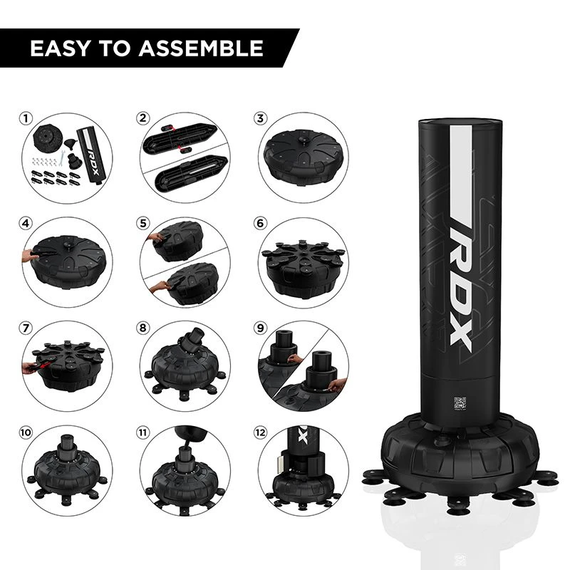 RDX SPORTS RDX F6 6FT KARA WHITE FREE STANDING PUNCH BAG WITH MITTS SET 11 RDX SPORTS RDX F6 6FT KARA WHITE FREE STANDING PUNCH BAG WITH MITTS SET - Image 11