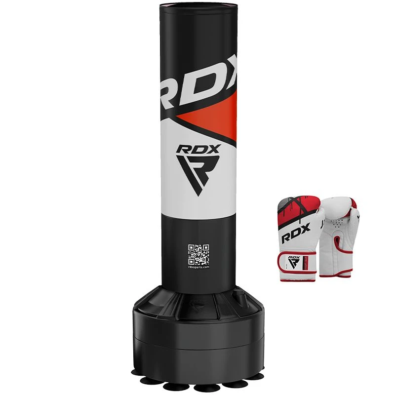 RDX SPORTS RDX R8 4ft Kids Free Standing Punch Bag Grey With Gloves For Training & Workout Set 4 RDX SPORTS RDX R8 4ft Kids Free Standing Punch Bag Grey With Gloves For Training & Workout Set - Image 4