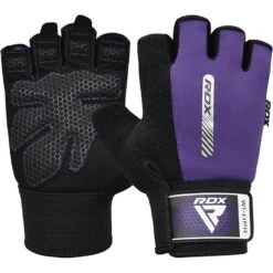 RDX SPORTS RDX W1 Gym Workout Gloves 10 RDX SPORTS RDX W1 Gym Workout Gloves -Rdxsports Shop purple half gym gloves 1 4