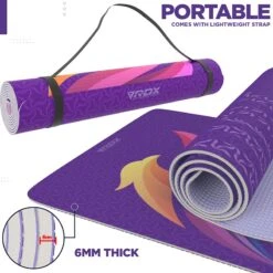 RDX SPORTS RDX D2 Iris 6mm PVC Yoga Mat Orchid Phoenix 13 RDX SPORTS RDX D2 Iris 6mm PVC Yoga Mat Orchid Phoenix -Rdxsports Shop pvc yoga d2 mat 6