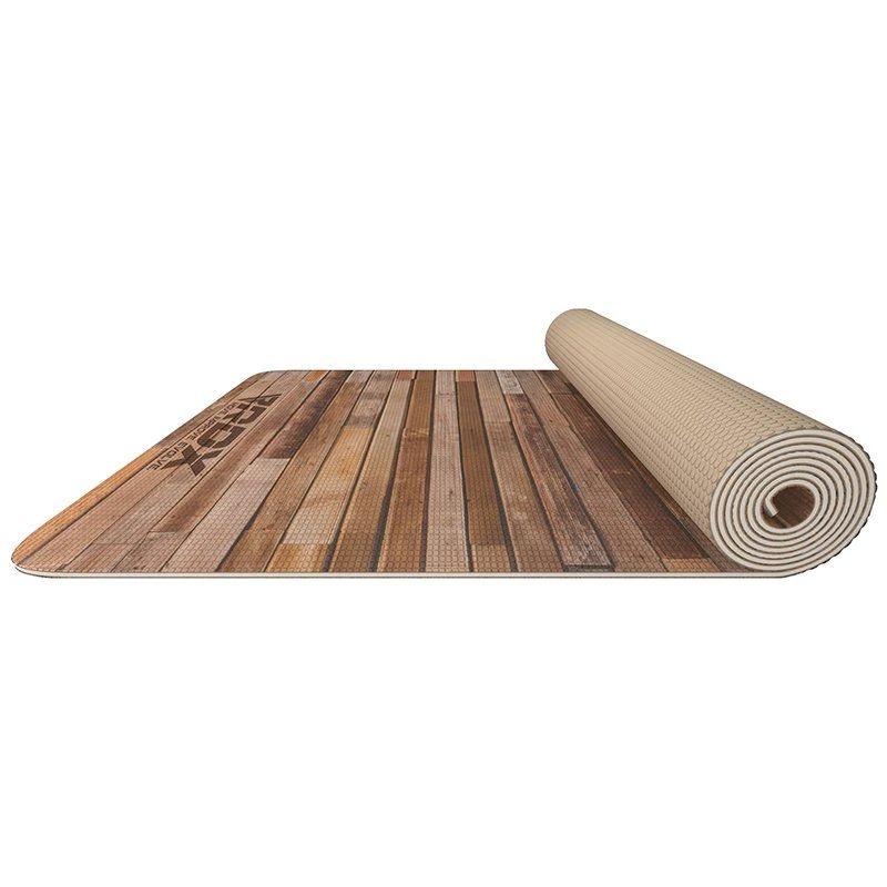 RDX SPORTS RDX D4 Iris 6mm PVC Yoga Mat Rustic Wood 1 RDX SPORTS RDX D4 Iris 6mm PVC Yoga Mat Rustic Wood