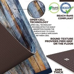 RDX SPORTS RDX D5 Iris 6mm PVC Yoga Mat Timber Blend 12 RDX SPORTS RDX D5 Iris 6mm PVC Yoga Mat Timber Blend -Rdxsports Shop pvc yoga d5 mat 3