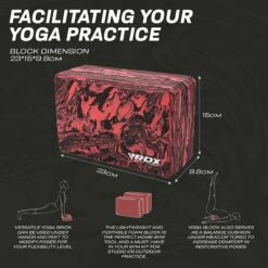 RDX SPORTS RDX RB EVA Foam High Density Non-Slips Yoga Block -Rdxsports Shop rb yoga blocks 7