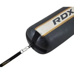 RDX SPORTS RDX T17 AURA 4ft / 5ft 2-in-1 Training Punch Bag In Pearl Black / White / Golden Set -Rdxsports Shop rdx black golden training punching bag 7