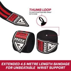 RDX SPORTS RDX 1B 4.5m Pro Hand Wraps Tape For Boxing, MMA & Muay Thai Elasticated 7 RDX SPORTS RDX 1B 4.5m Pro Hand Wraps Tape For Boxing, MMA & Muay Thai Elasticated -Rdxsports Shop rdx 1b mexican style boxing hand wraps 2