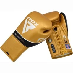 RDX SPORTS RDX C3 Fight Lace Up Leather Boxing Gloves BBBOFC/BIBA/WBF/NYAC /NEVADA APPROVED -Rdxsports Shop rdx c3 golden leather fight boxing gloves 5