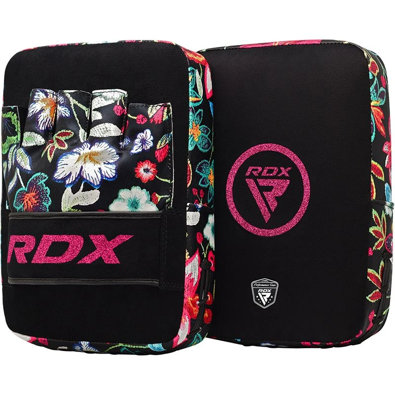 RDX SPORTS RDX FL3 Floral Boxing Gloves & Punching Focus Mitts Set 6 RDX SPORTS RDX FL3 Floral Boxing Gloves & Punching Focus Mitts Set - Image 6