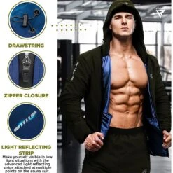 RDX SPORTS RDX H2 Weight Loss Sauna Suit 25 RDX SPORTS RDX H2 Weight Loss Sauna Suit -Rdxsports Shop rdx h2 weight loss sauna suit army green inner blue 2