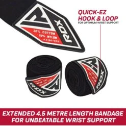 RDX SPORTS RDX RB 4.5m Elasticated Hand Wraps Bandage For Boxing, MMA & Muay Thai 12 RDX SPORTS RDX RB 4.5m Elasticated Hand Wraps Bandage For Boxing, MMA & Muay Thai -Rdxsports Shop rdx hw professional boxing hand wraps