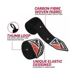 RDX SPORTS RDX RB 4.5m Elasticated Hand Wraps Bandage For Boxing, MMA & Muay Thai 10 RDX SPORTS RDX RB 4.5m Elasticated Hand Wraps Bandage For Boxing, MMA & Muay Thai -Rdxsports Shop rdx hw professional boxing hand wraps 2