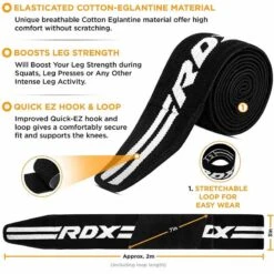 RDX SPORTS RDX K2 Compression Knee Wraps OEKO-TEX® Standard 100 Certified -Rdxsports Shop rdx k2 knee wraps 2 1