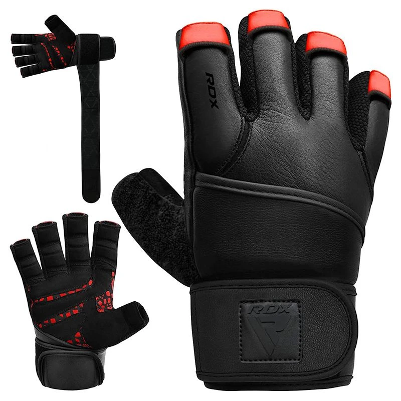 RDX SPORTS RDX L7 Weight Lifting Leather Gym Gloves 1 RDX SPORTS RDX L7 Weight Lifting Leather Gym Gloves