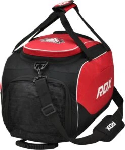 RDX SPORTS RDX R1 Gym Kit Duffle Bag - Backpack Straps & Shoes Compartment Red / Black 18 RDX SPORTS RDX R1 Gym Kit Duffle Bag - Backpack Straps & Shoes Compartment Red / Black -Rdxsports Shop rdx r1 duffel bag with backpack straps 3