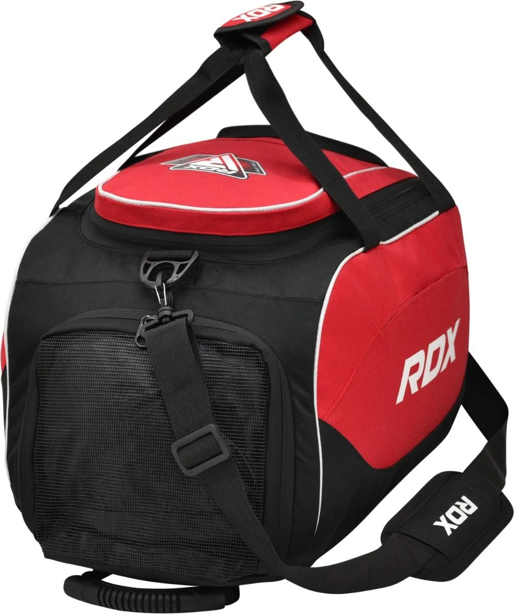 RDX SPORTS RDX R1 Gym Kit Duffle Bag - Backpack Straps & Shoes Compartment Red / Black 7 RDX SPORTS RDX R1 Gym Kit Duffle Bag - Backpack Straps & Shoes Compartment Red / Black - Image 7