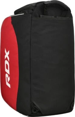 RDX SPORTS RDX R1 Gym Kit Duffle Bag - Backpack Straps & Shoes Compartment Red / Black 19 RDX SPORTS RDX R1 Gym Kit Duffle Bag - Backpack Straps & Shoes Compartment Red / Black -Rdxsports Shop rdx r1 duffel bag with backpack straps 4