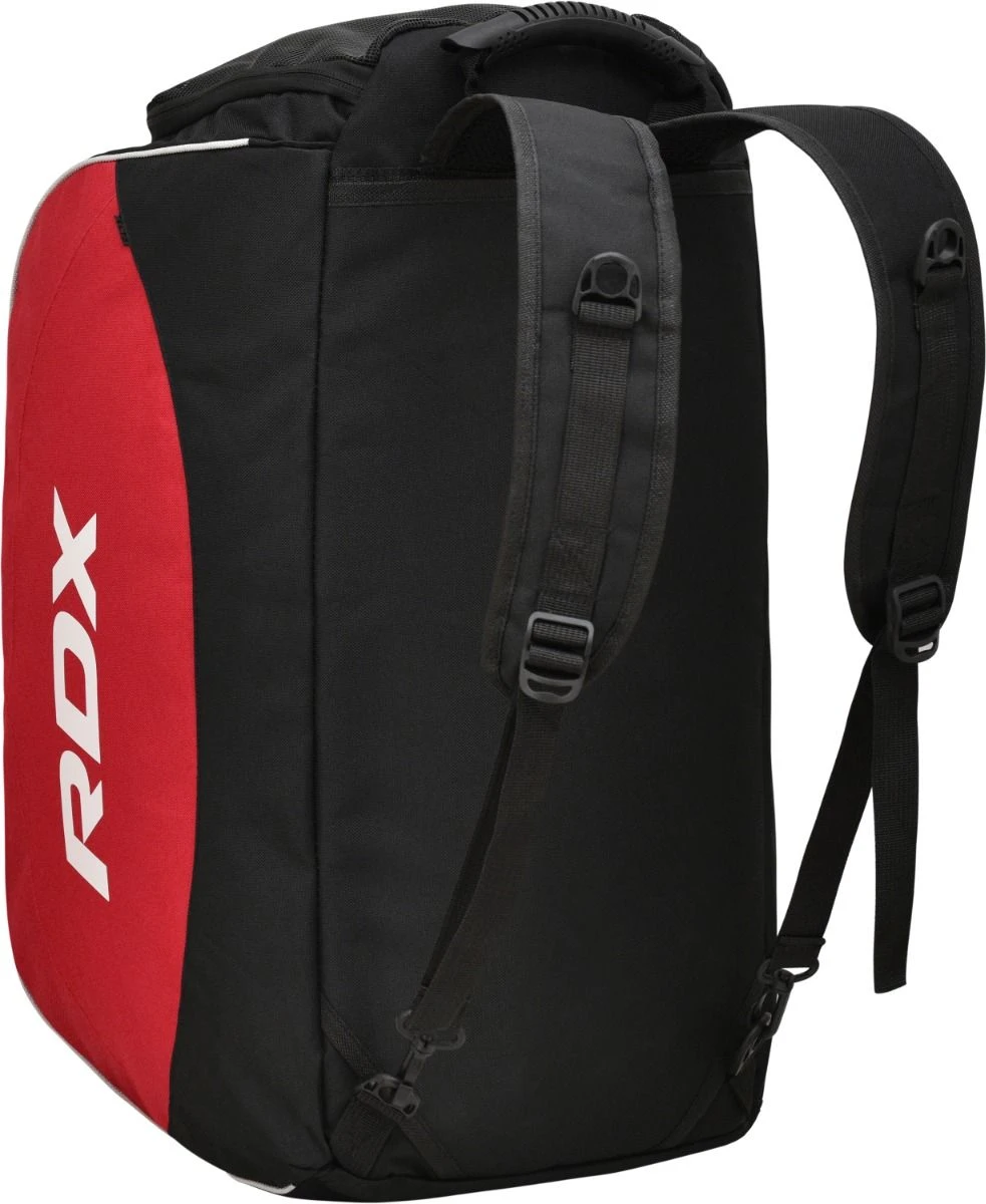 RDX SPORTS RDX R1 Gym Kit Duffle Bag - Backpack Straps & Shoes Compartment Red / Black 6 RDX SPORTS RDX R1 Gym Kit Duffle Bag - Backpack Straps & Shoes Compartment Red / Black - Image 6