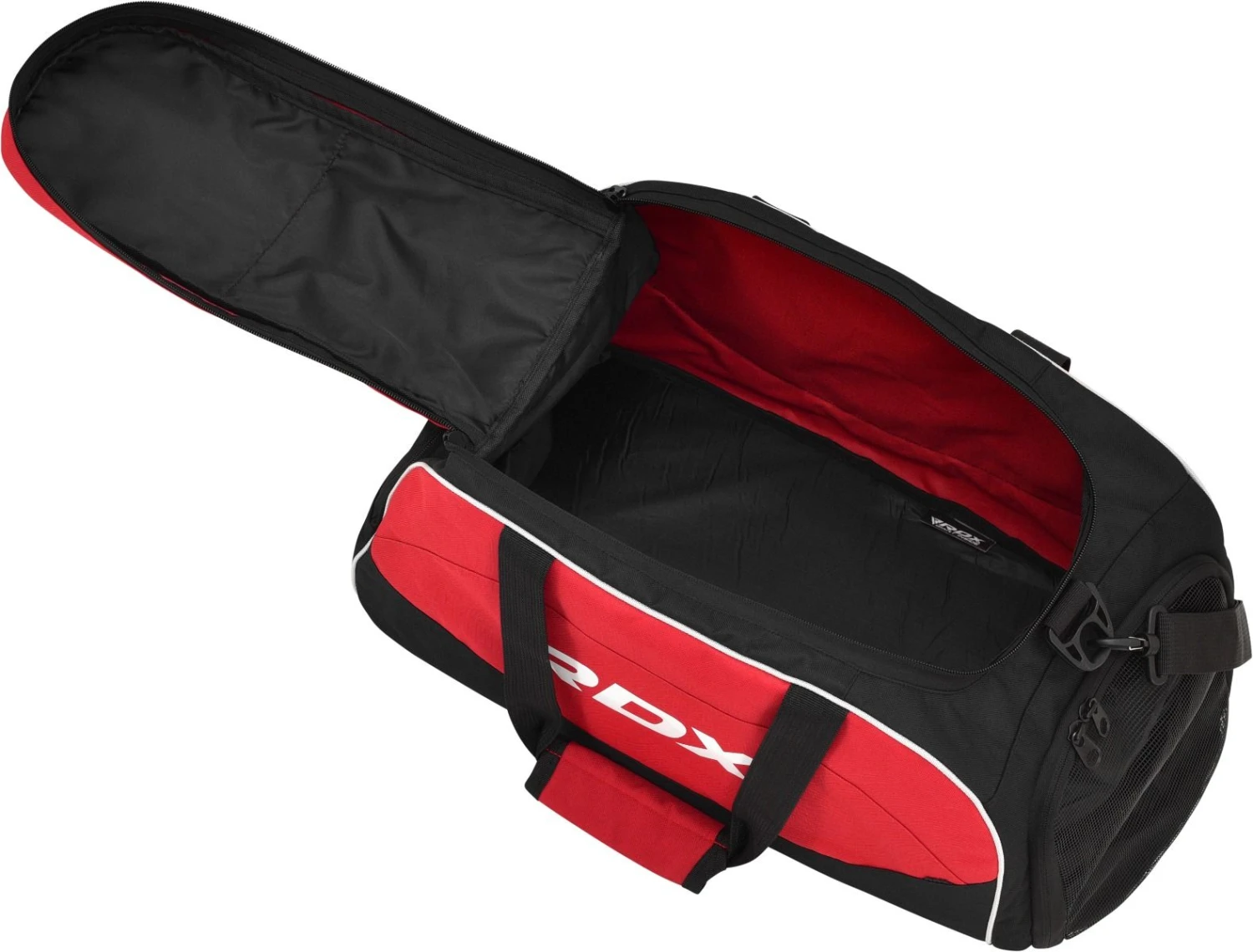 RDX SPORTS RDX R1 Gym Kit Duffle Bag - Backpack Straps & Shoes Compartment Red / Black 5 RDX SPORTS RDX R1 Gym Kit Duffle Bag - Backpack Straps & Shoes Compartment Red / Black - Image 5