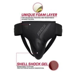 RDX SPORTS RDX T15 Noir Groin Guard For Boxing, MMA Training -Rdxsports Shop rdx t15 noir abdo guard 2