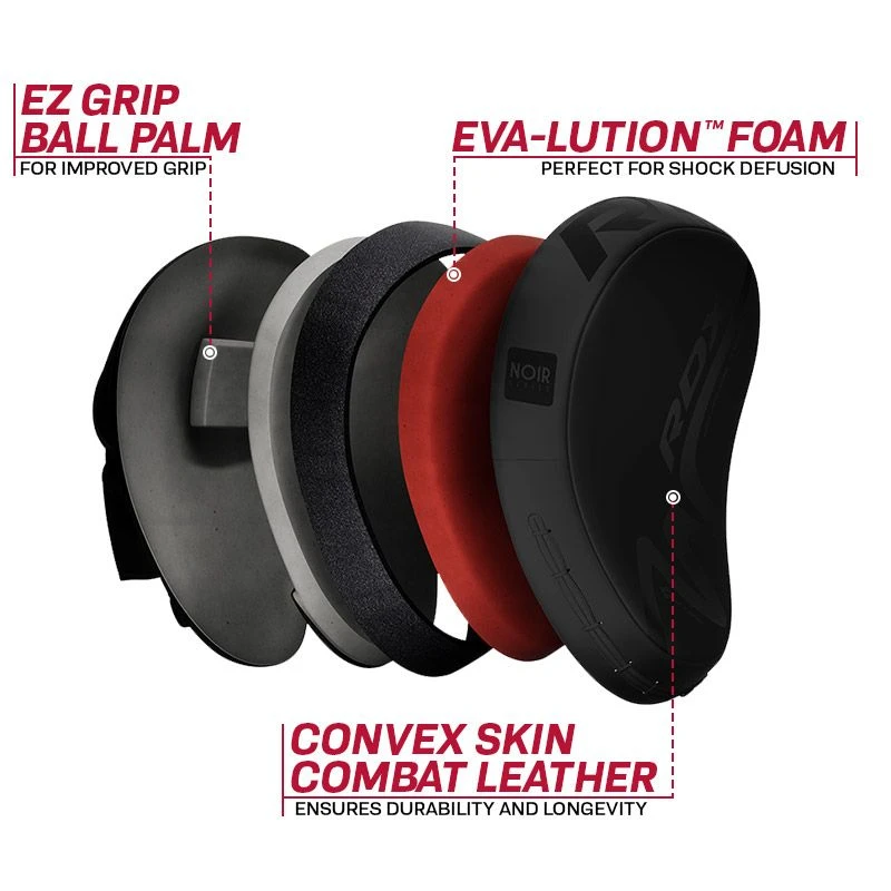 RDX SPORTS RDX T15 NOIR CURVED BOXING TRAINING PUNCH MITTS 3 RDX SPORTS RDX T15 NOIR CURVED BOXING TRAINING PUNCH MITTS - Image 3