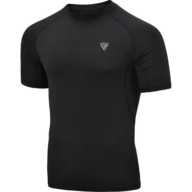 RDX SPORTS RDX T15 Short Sleeve Black Rash Guard 1 RDX SPORTS RDX T15 Short Sleeve Black Rash Guard