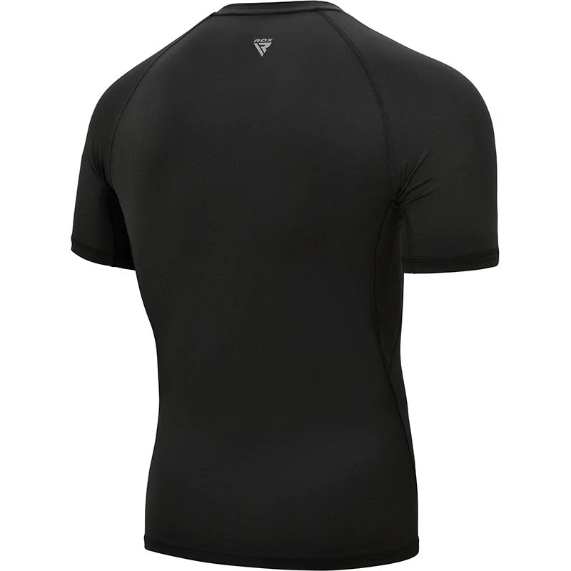 RDX SPORTS RDX T15 Short Sleeve Black Rash Guard 2 RDX SPORTS RDX T15 Short Sleeve Black Rash Guard - Image 2