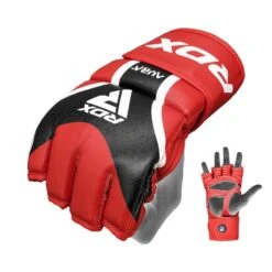 RDX SPORTS RDX GRAPPLING GLOVES AURA PLUS T-17 20 RDX SPORTS RDX GRAPPLING GLOVES AURA PLUS T-17 -Rdxsports Shop rdx t17 aura mma grappling training gloves gel padded red 4