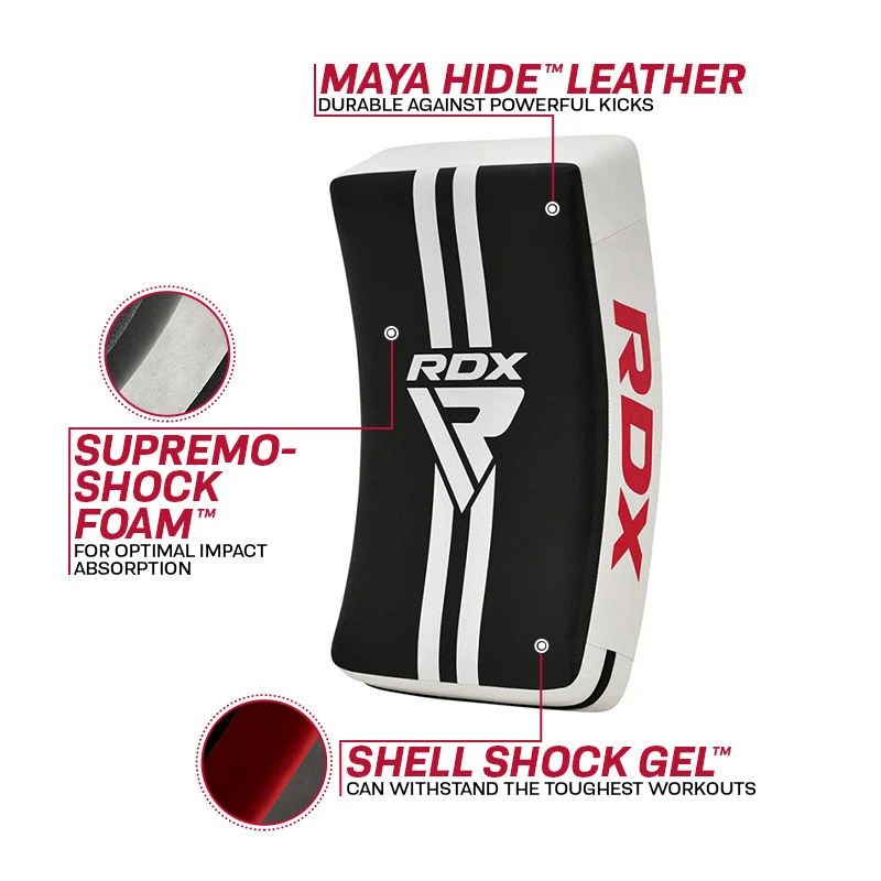 RDX SPORTS RDX T1 Gel Padded Curved Kick Shield With Nylon Handles 5 RDX SPORTS RDX T1 Gel Padded Curved Kick Shield With Nylon Handles - Image 5