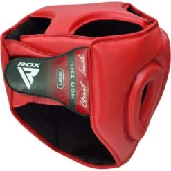 RDX SPORTS RDX T1 FULL FACE PROTECTION HEADGEAR UNBREAKABLE DETACHABLE CAGE GUARD -Rdxsports Shop rdx t1f head guard with removable face cage red 3