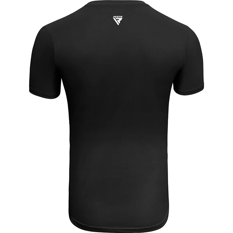 RDX SPORTS RDX T2 Black Short Sleeves Sweat-Wicking Gym T-Shirt 2 RDX SPORTS RDX T2 Black Short Sleeves Sweat-Wicking Gym T-Shirt - Image 2