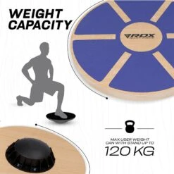 RDX SPORTS RDX W1 Wooden Wobble Round Balance Board 16 RDX SPORTS RDX W1 Wooden Wobble Round Balance Board -Rdxsports Shop rdx w1 blue wooden balance board 8