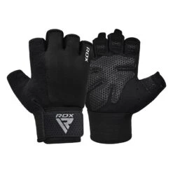 RDX SPORTS RDX W1H Gym Workout Gloves -Rdxsports Shop rdx w1h gym workout gloves black 4