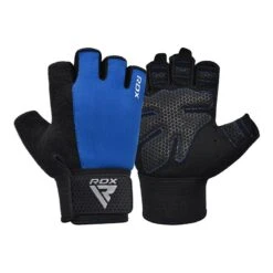 RDX SPORTS RDX W1H Gym Workout Gloves -Rdxsports Shop rdx w1h gym workout gloves blue 4