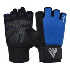 RDX SPORTS RDX W1H Gym Workout Gloves -Rdxsports Shop rdx w1h gym workout gloves blue 5
