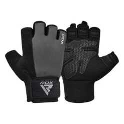 RDX SPORTS RDX W1H Gym Workout Gloves -Rdxsports Shop rdx w1h gym workout gloves grey 4