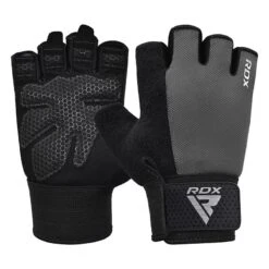 RDX SPORTS RDX W1H Gym Workout Gloves -Rdxsports Shop rdx w1h gym workout gloves grey 5
