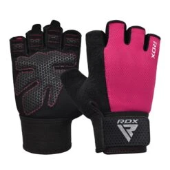 RDX SPORTS RDX W1H Gym Workout Gloves -Rdxsports Shop rdx w1h gym workout gloves pink 5