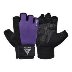 RDX SPORTS RDX W1H Gym Workout Gloves -Rdxsports Shop rdx w1h gym workout gloves purple 4