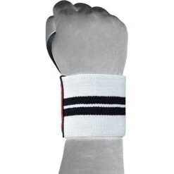 RDX SPORTS RDX W3 IPL & USPA Approved Powerlifting Wrist Support Wraps With Thumb Loops OEKO-TEX® Standard 100 Certified -Rdxsports Shop rdx w3 power weightlifting wrist wraps white 1 1