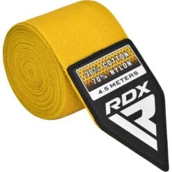 RDX SPORTS RDX WX Professional Boxing Hand Wraps -Rdxsports Shop rdx wx professional boxing hand wraps yellow 2