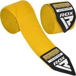 RDX SPORTS RDX WX Professional Boxing Hand Wraps -Rdxsports Shop rdx wx professional boxing hand wraps yellow 3