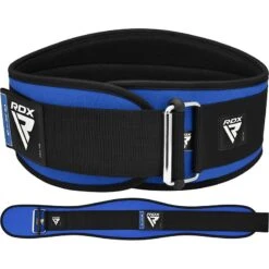 RDX SPORTS RDX X3 6 INCH Weightlifting Neoprene Gym Belt -Rdxsports Shop rdx x3 6 inch weightlifting neoprene gym belt blue 3