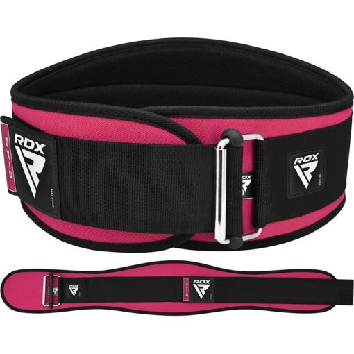 RDX SPORTS RDX X3 6 INCH Weightlifting Neoprene Gym Belt For Women 1 RDX SPORTS RDX X3 6 INCH Weightlifting Neoprene Gym Belt For Women -Rdxsports Shop rdx x3 6 inch weightlifting neoprene gym belt pink 3